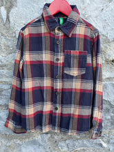 Load image into Gallery viewer, Brown check flannel shirt   4-5y (104-110cm)
