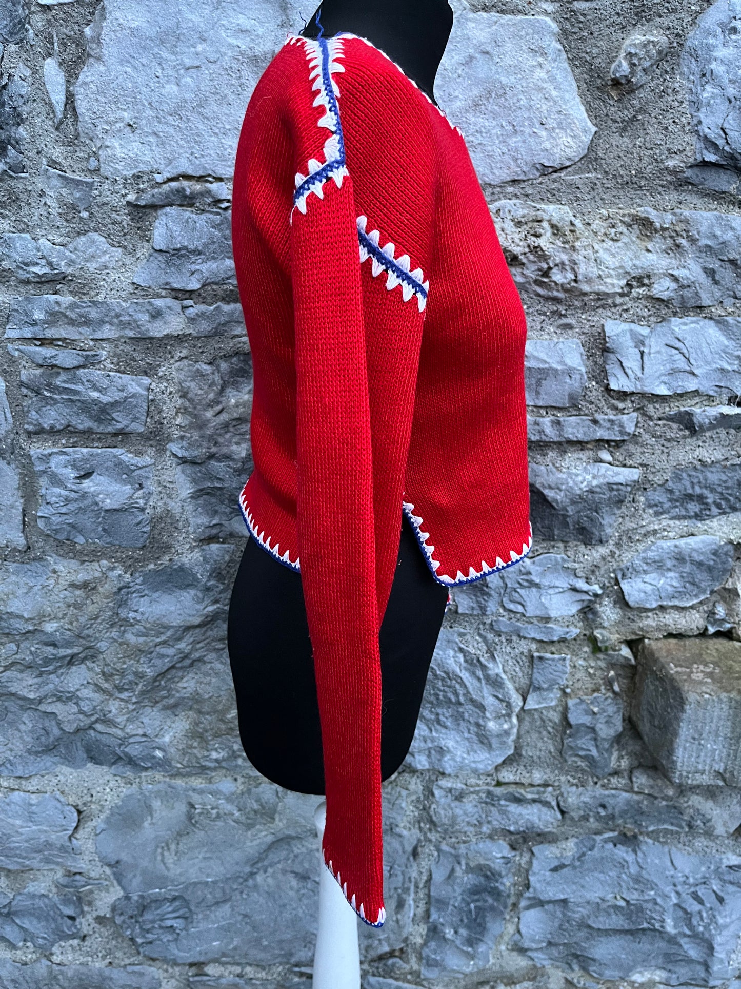 70s red jumper uk 6-8