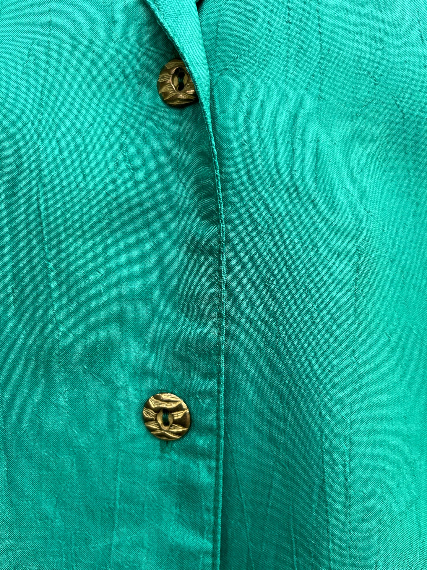 C&A 80s green shirt  uk 10-12