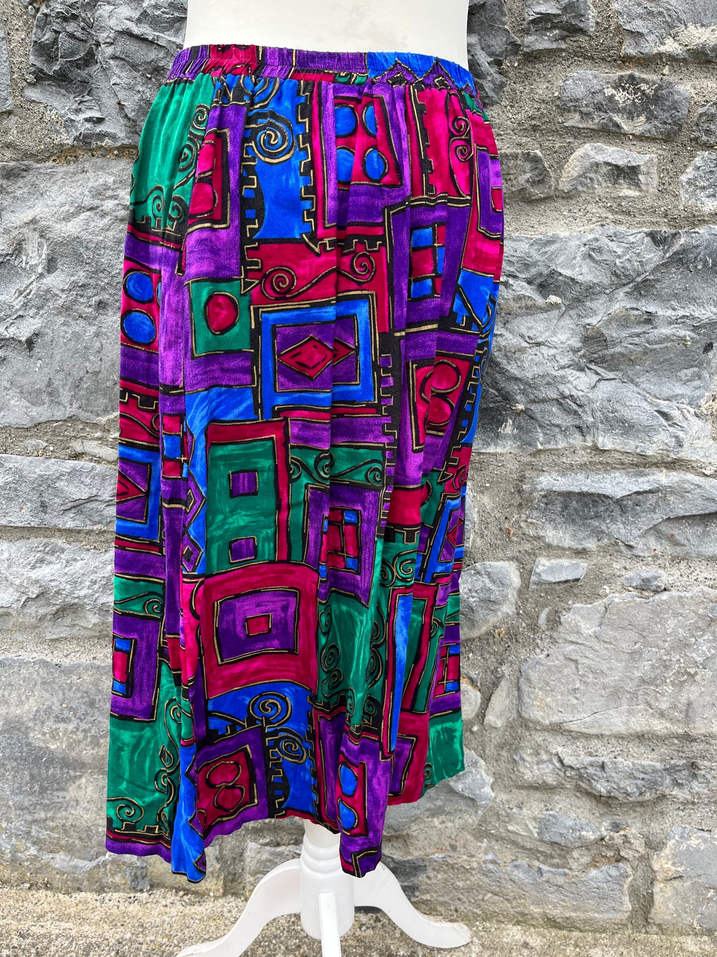 80s colourful skirt uk 10-12