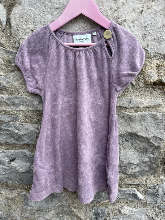 Lilac velour tunic   3y (98cm)