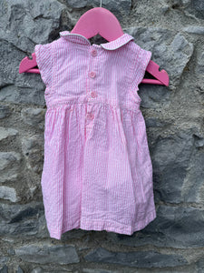 Pink stripy dress   0-3m (56-62cm)
