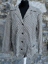 Load image into Gallery viewer, 80s check blazer uk 12-14
