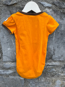 Orange piggy vest   4-6m (62-68cm)