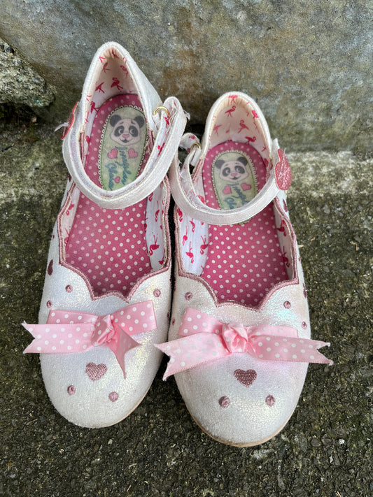 White hearts shoes  uk 2 (eu 35)