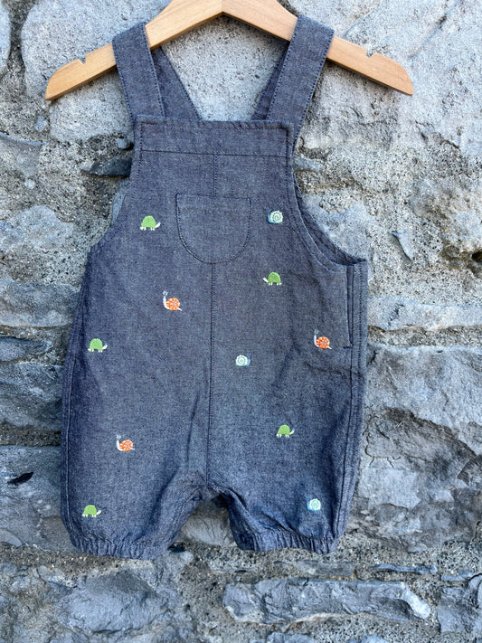 Denim short dungarees   9-12m (74-80cm)