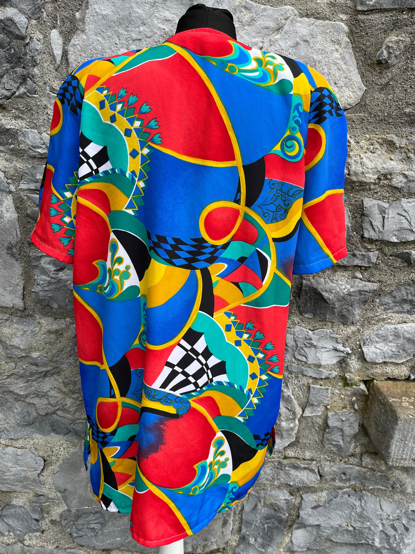 80s abstract shirt uk 14-16