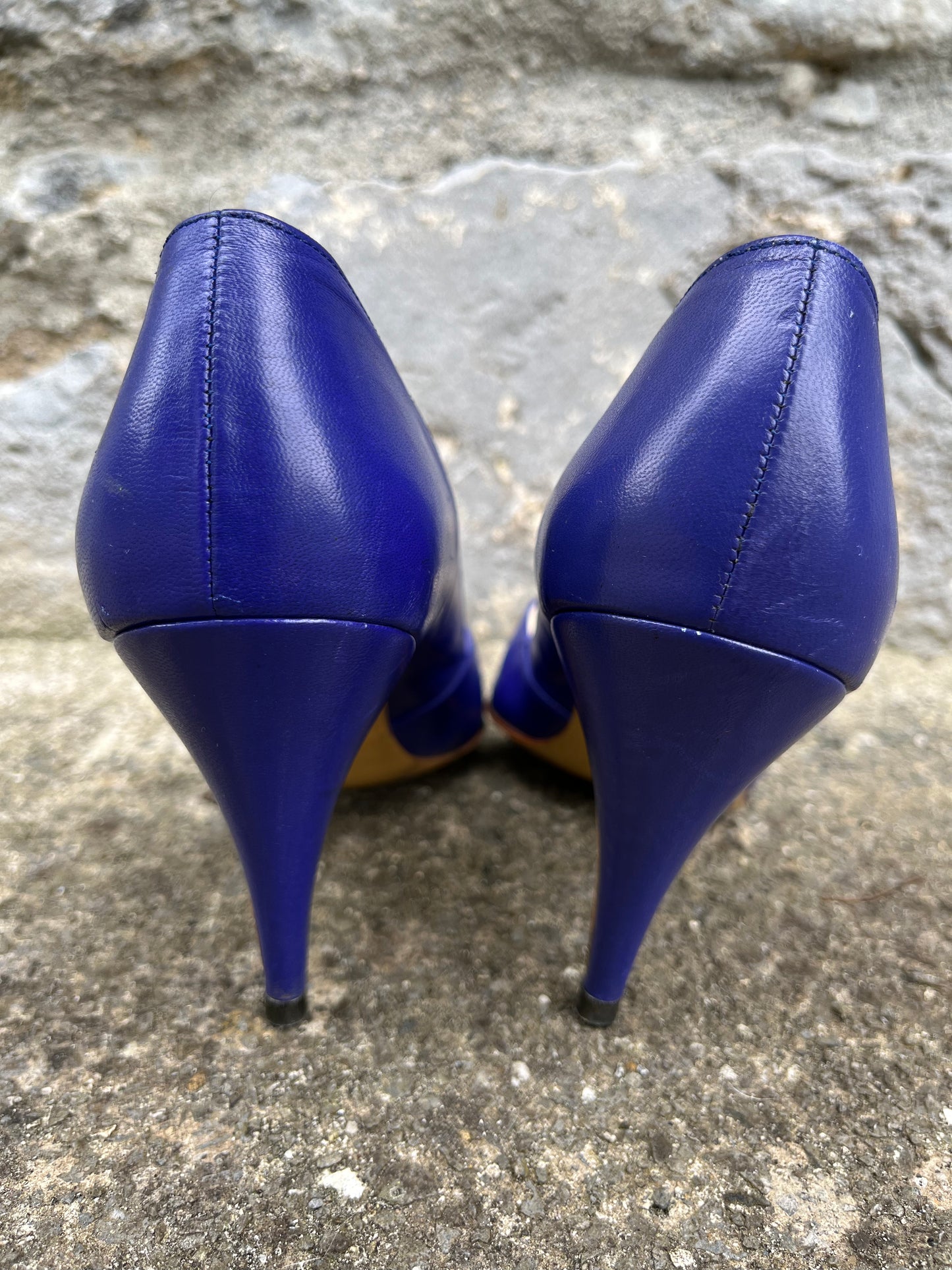 Carvela 80s Royal blue heels   uk 4.5 (eu 37.5)