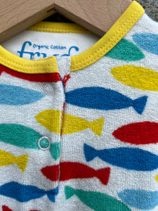 Fish terry rompers    3-6m (62-68cm)