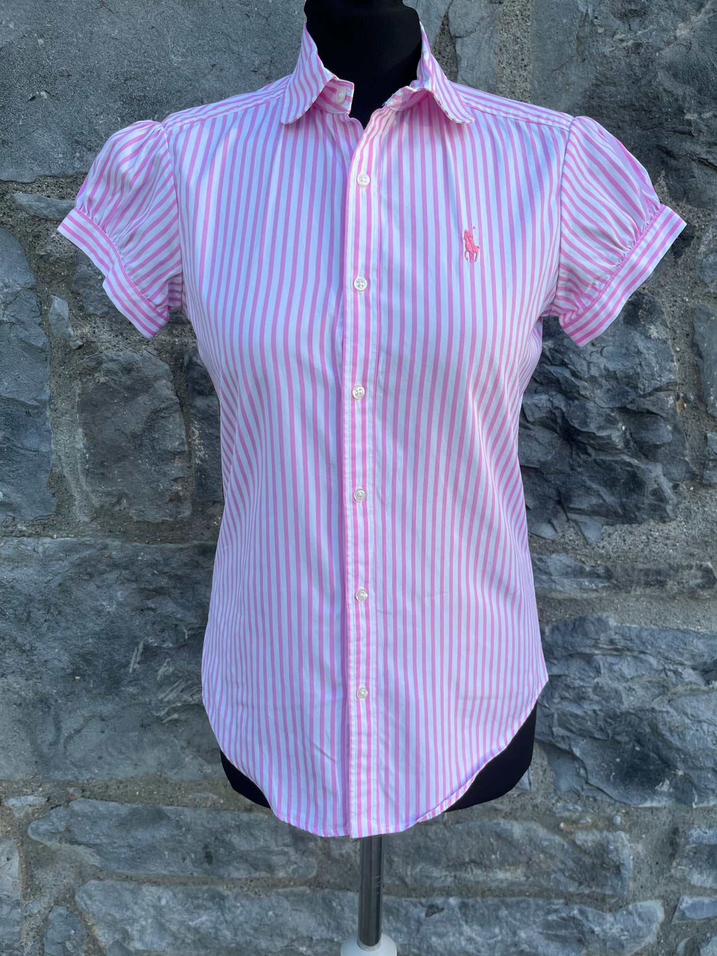 RL Pink stripy shirt uk 6-8