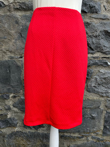 Red pencil skirt  uk 8-10