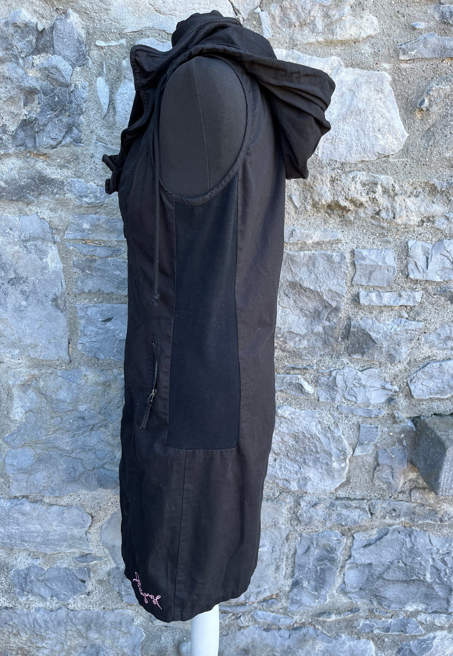 Black hooded dress uk 10-12