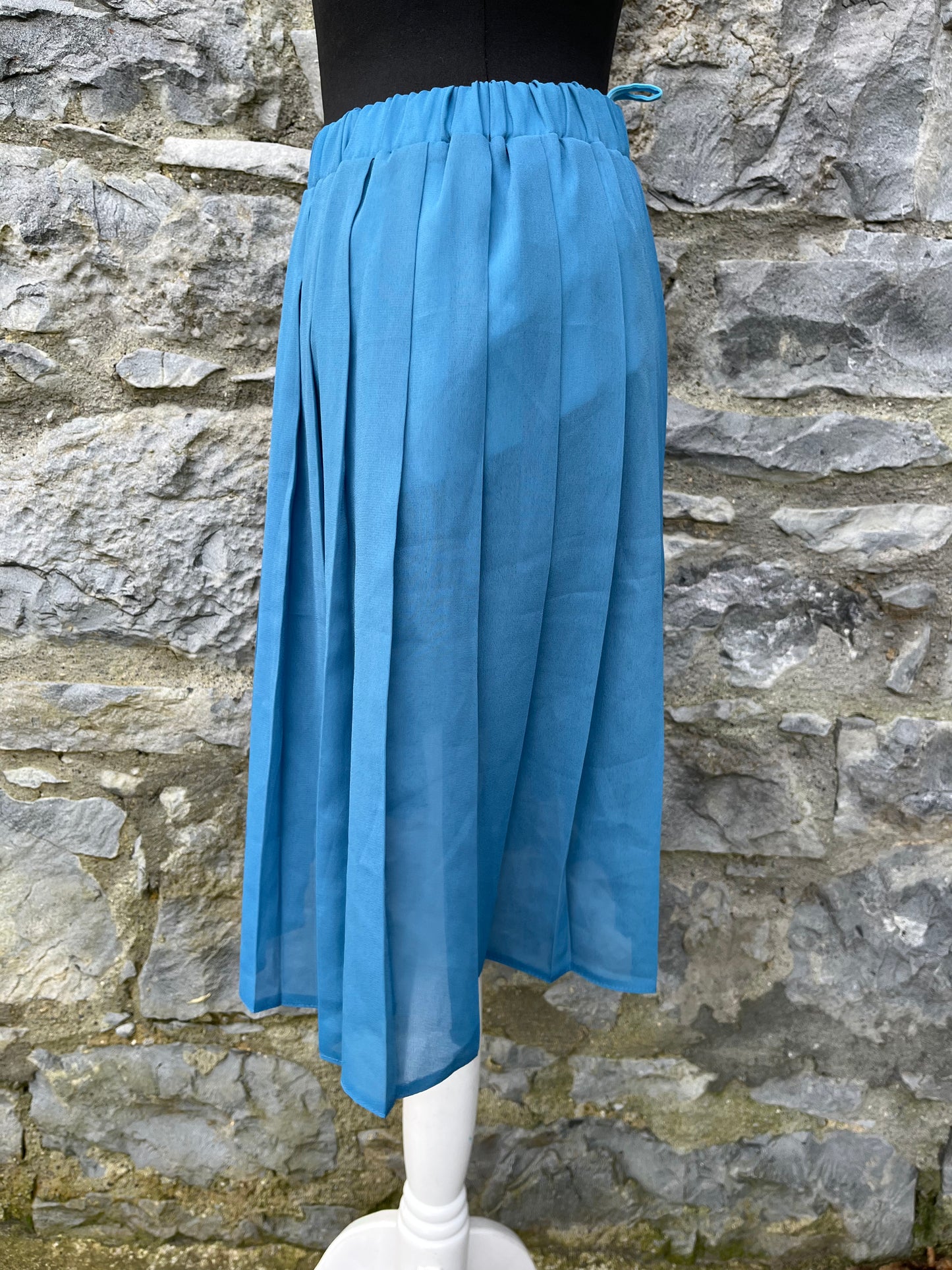 Blue pleated skirt uk 8-10