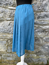 Load image into Gallery viewer, Blue pleated skirt uk 8-10
