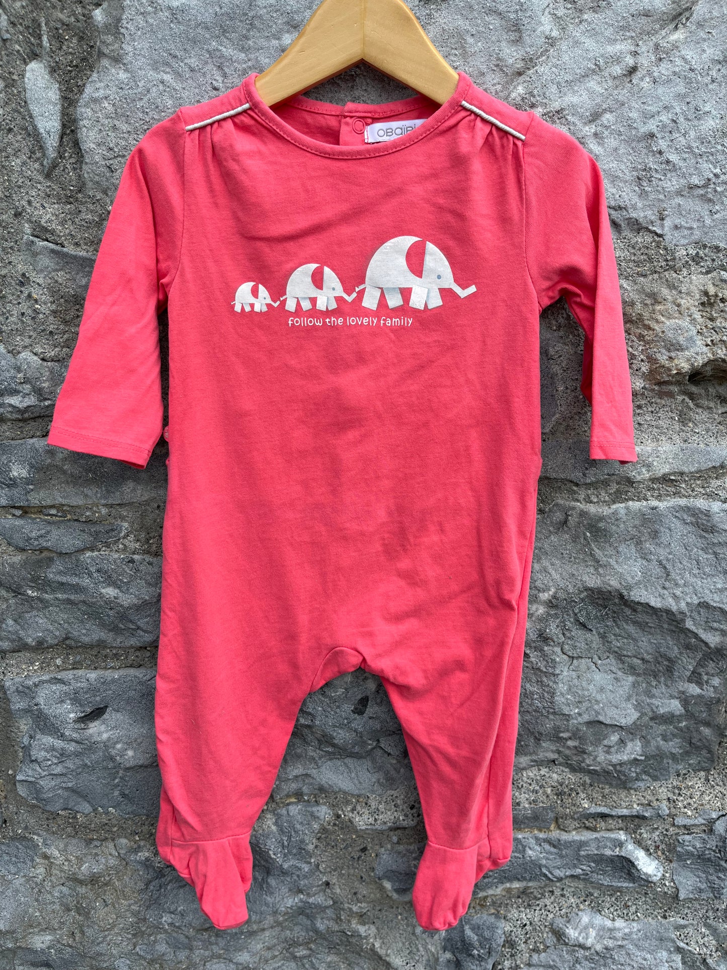 Elephants onesie  6-9m (68-74cm)