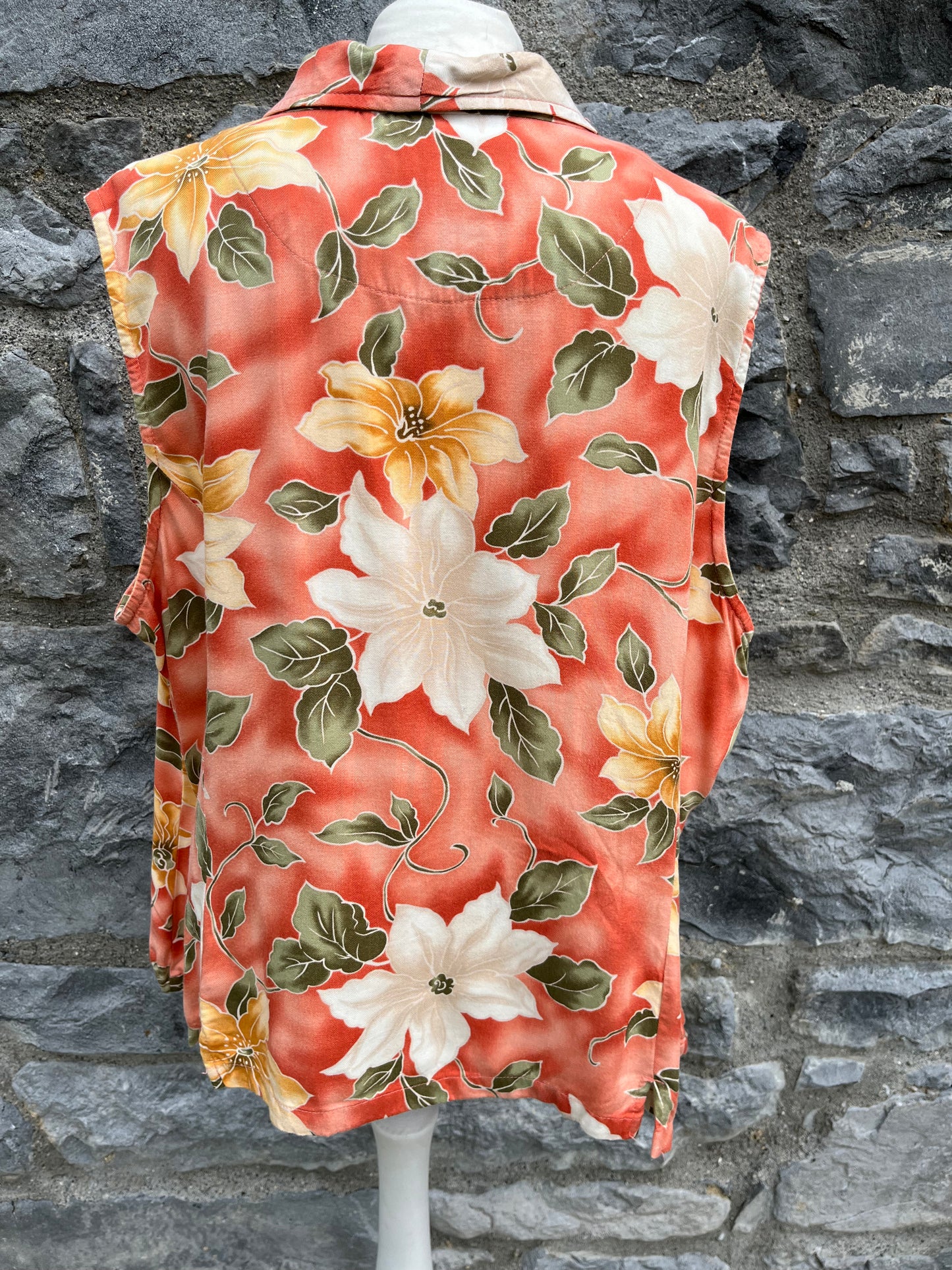 Floral sleeveless top uk 18-22