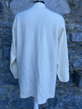 Load image into Gallery viewer, 80s cream embroidered cardigan uk 12
