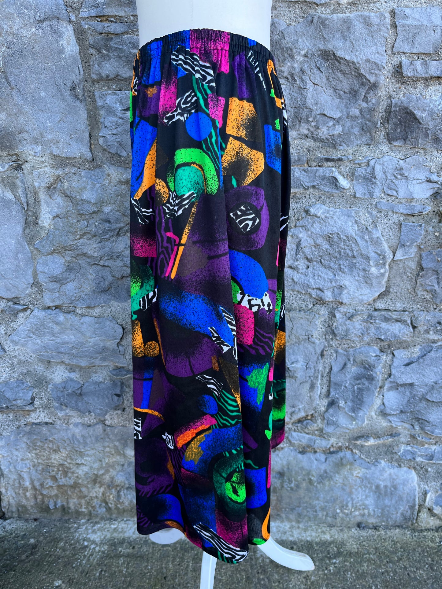 80s abstract skirt uk 12-14