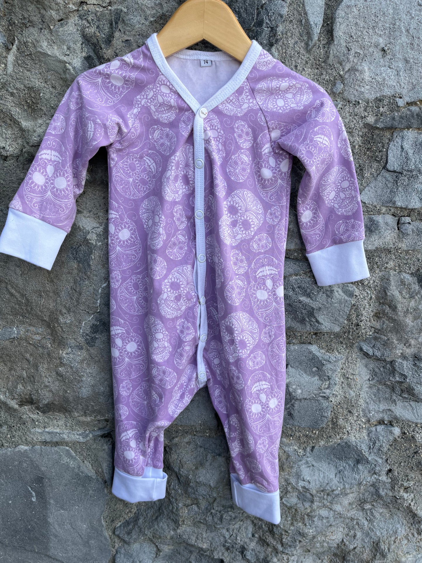 Sugar skulls onesie  6-9m (68-74cm)