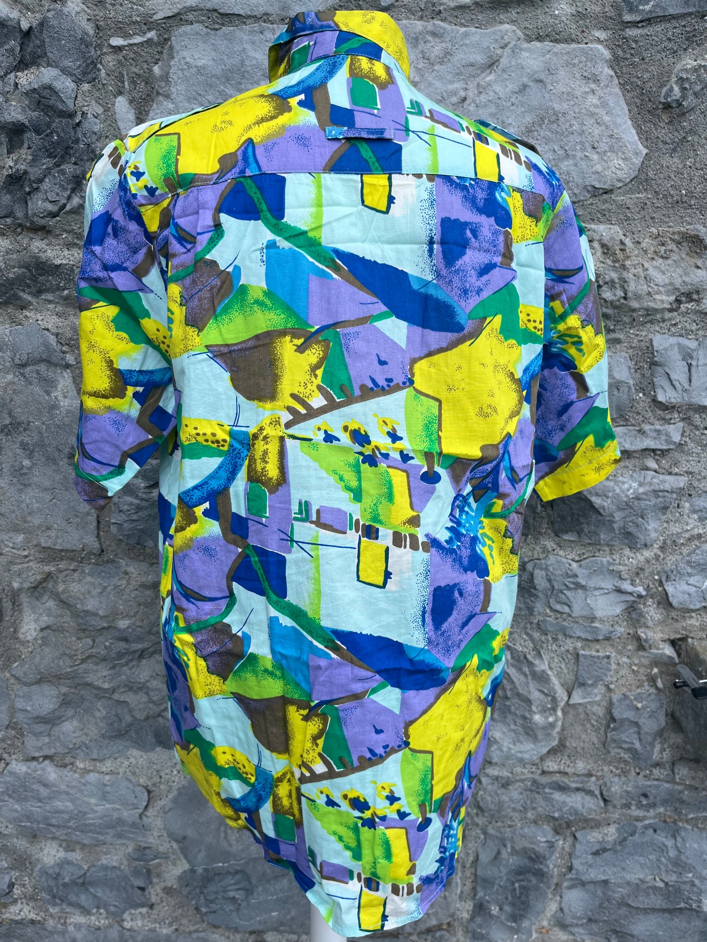 80s abstract shirt uk 12