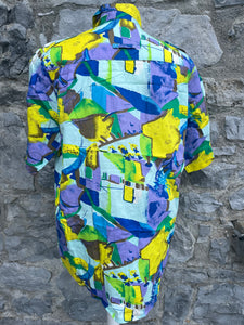 80s abstract shirt uk 12