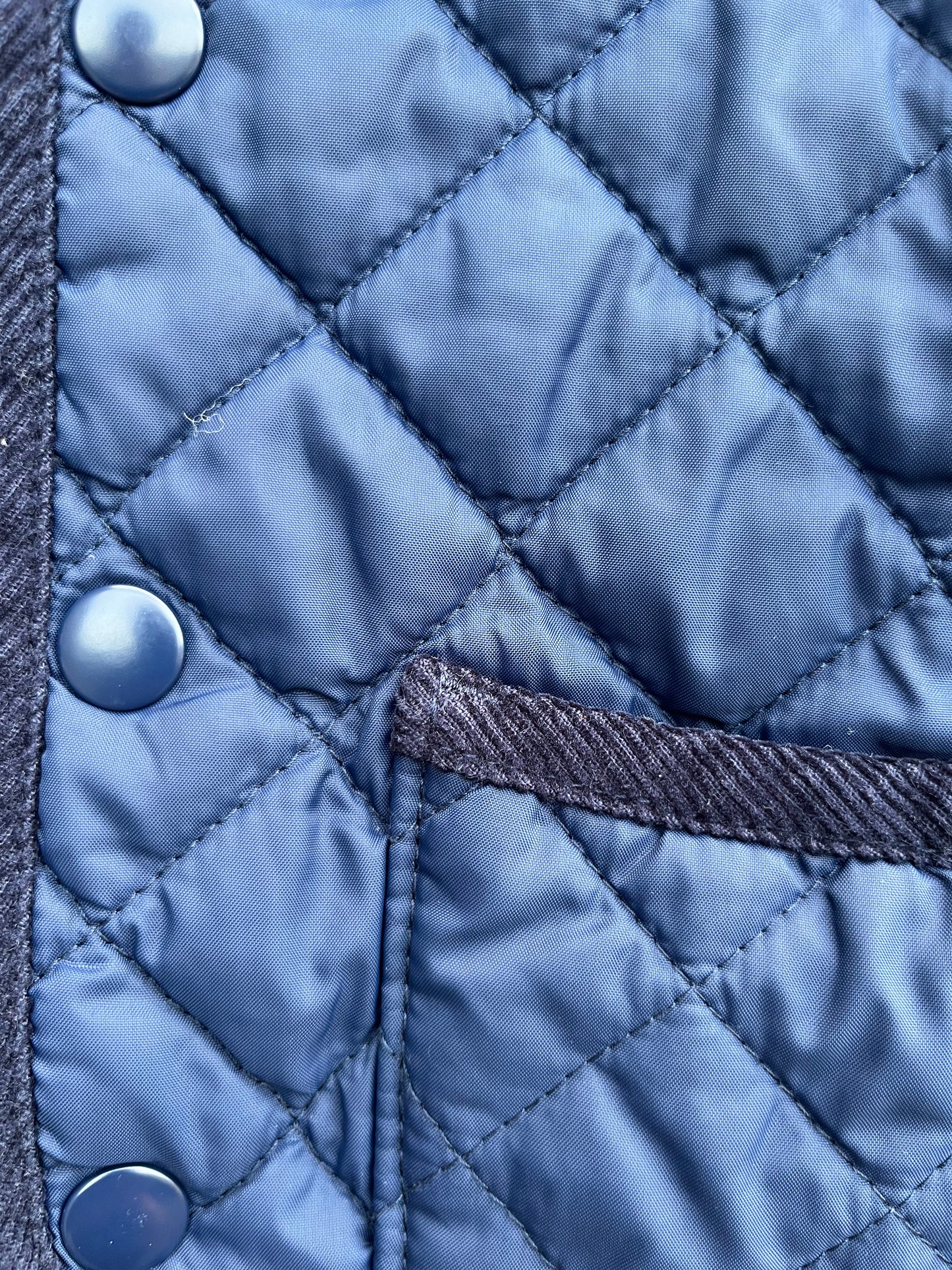 Navy quilted jacket  3-6m (62-68cm)