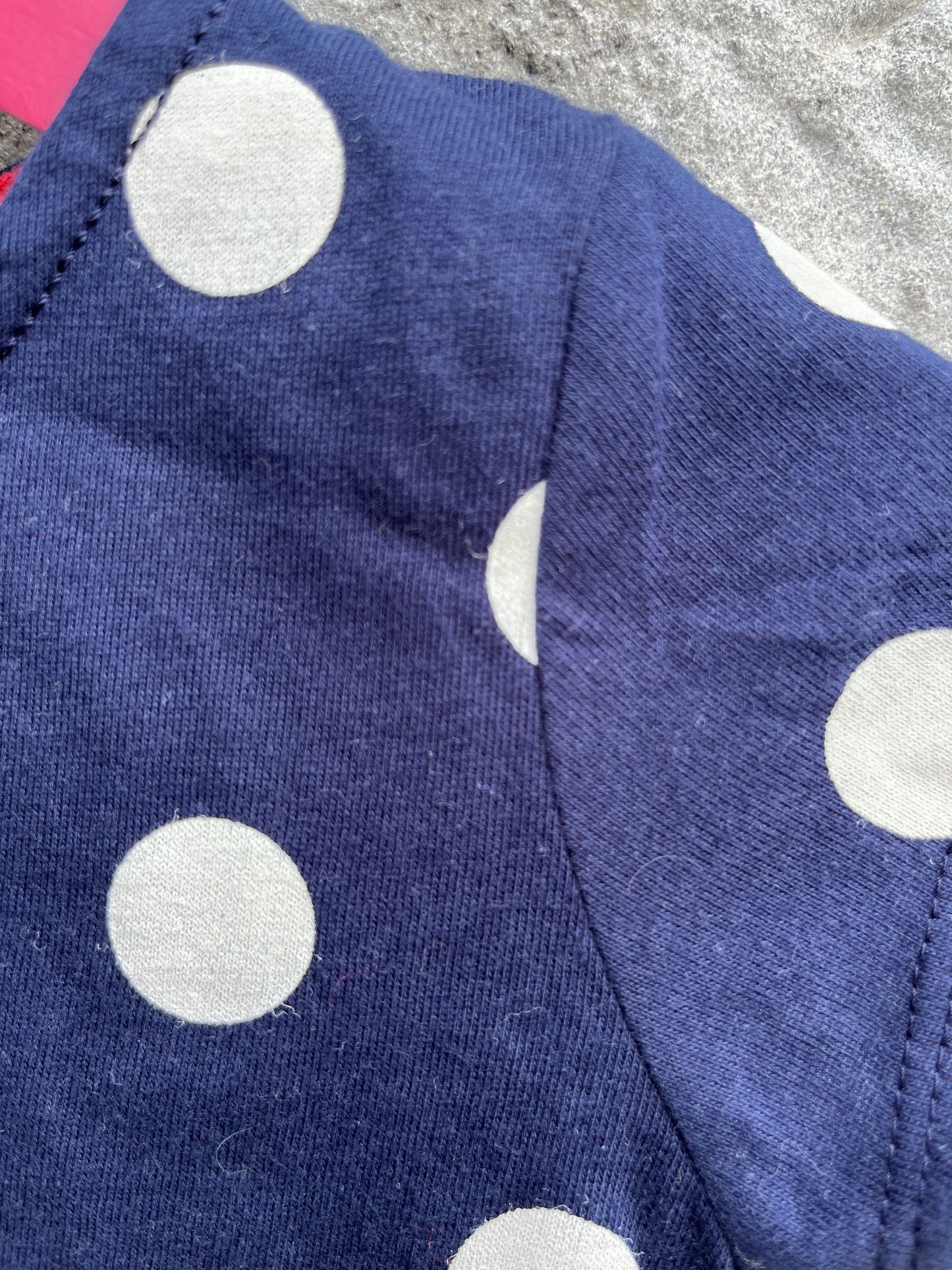 Navy dots dress   12-18m (80-86cm)