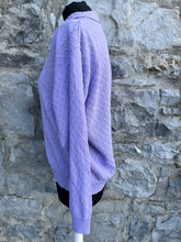 Load image into Gallery viewer, 80s purple jumper uk 12-14

