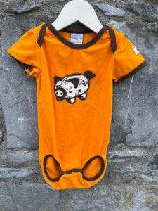 Orange piggy vest   4-6m (62-68cm)