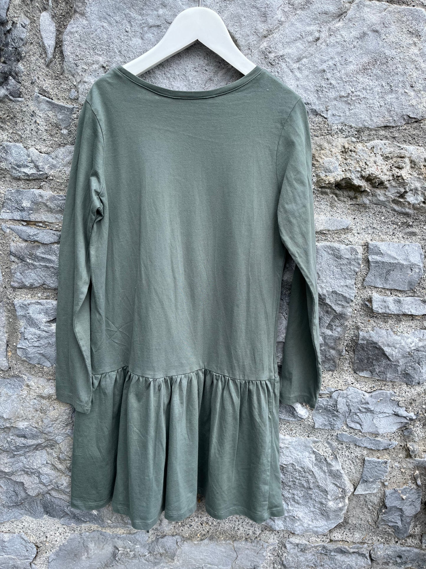 Khaki dress   9-10y (134-140cm)