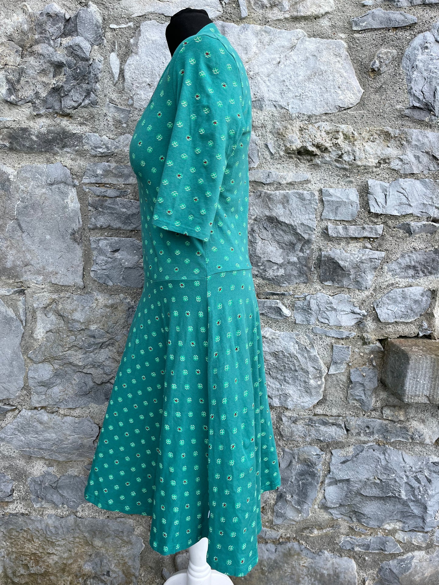 Green clover dress uk 10