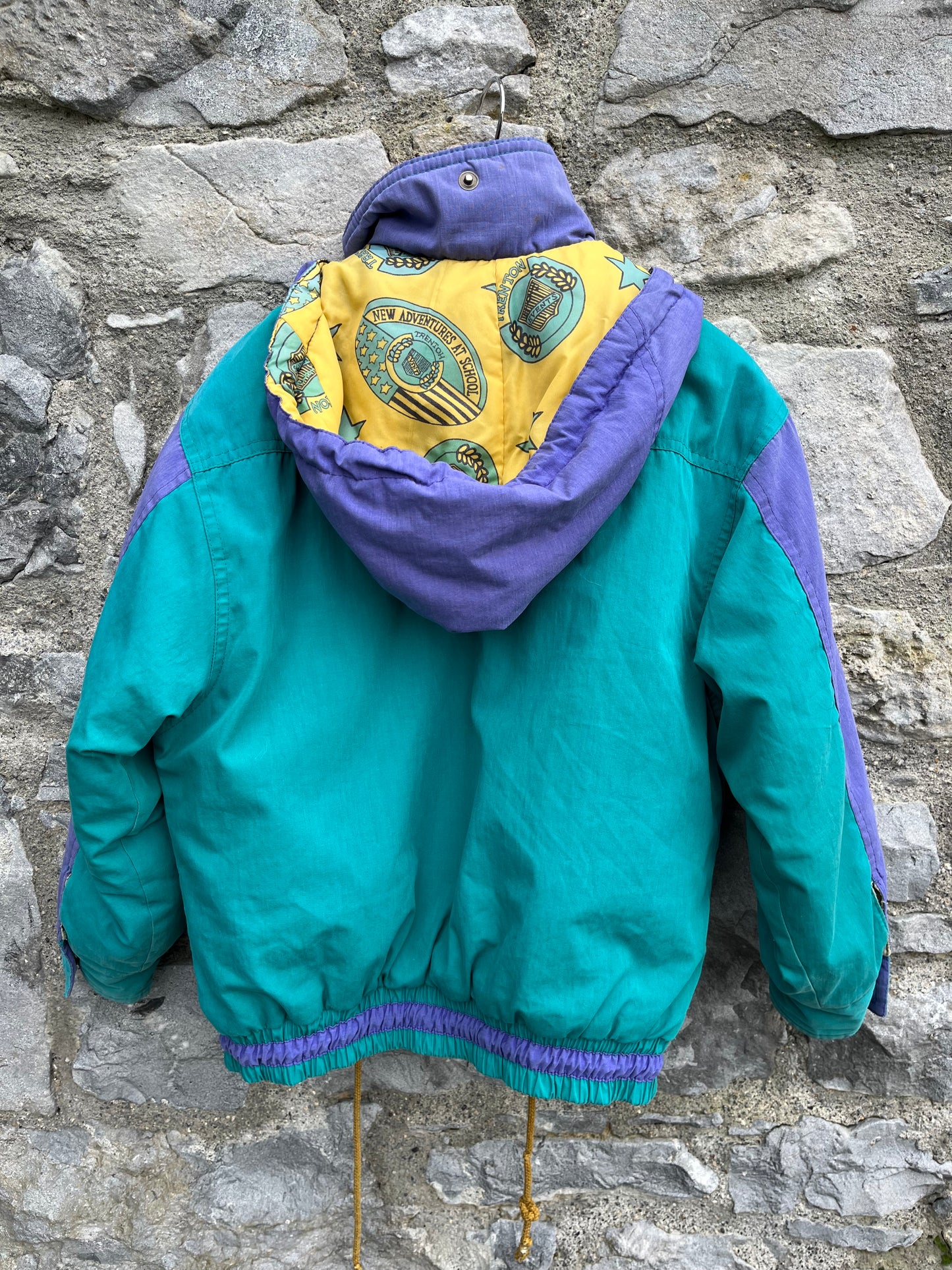 80s purple&teal jacket   8-9y (128-134cm)