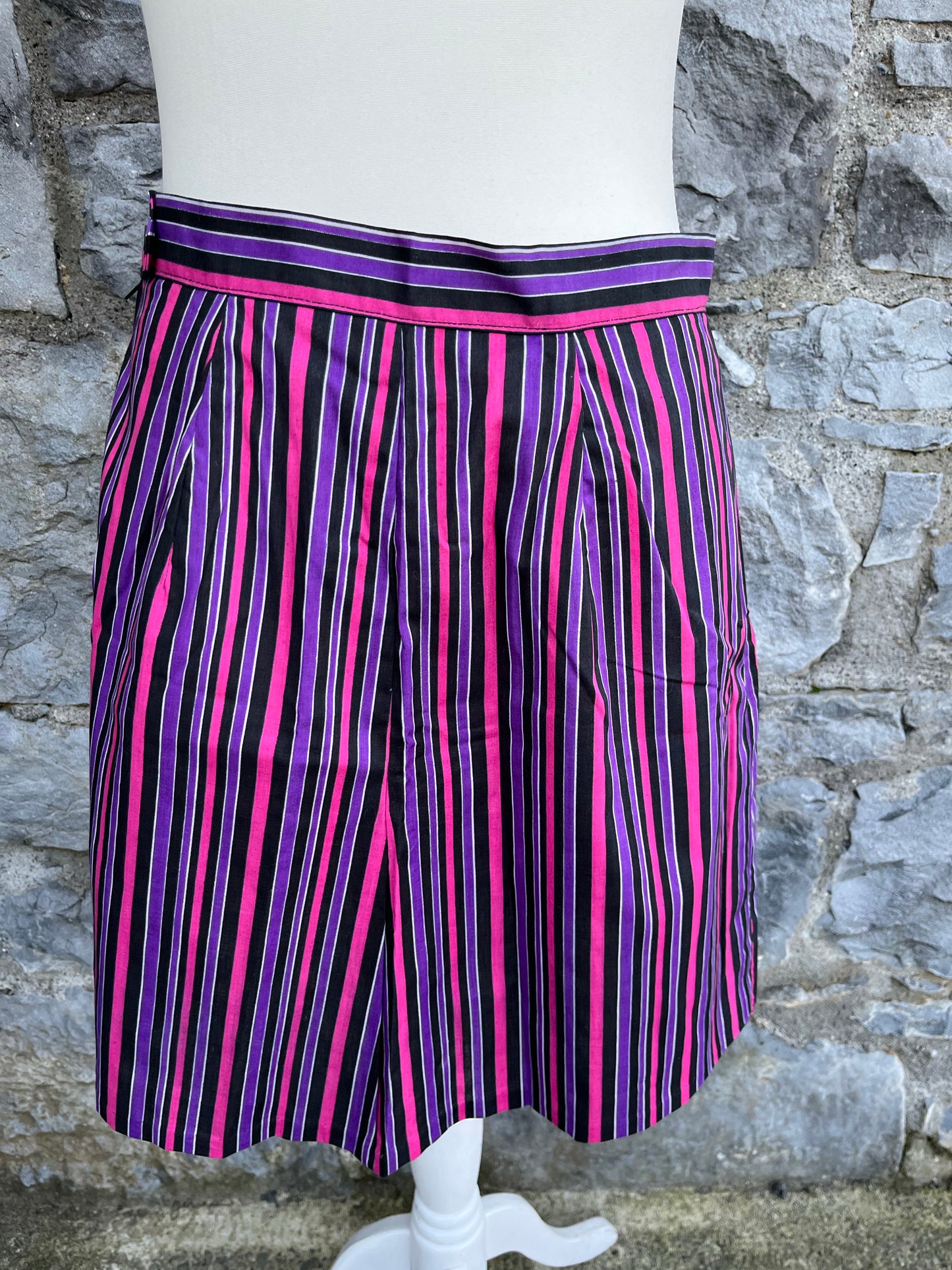 Purple stripy skirt uk 8-10