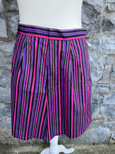 Load image into Gallery viewer, Purple stripy skirt uk 8-10
