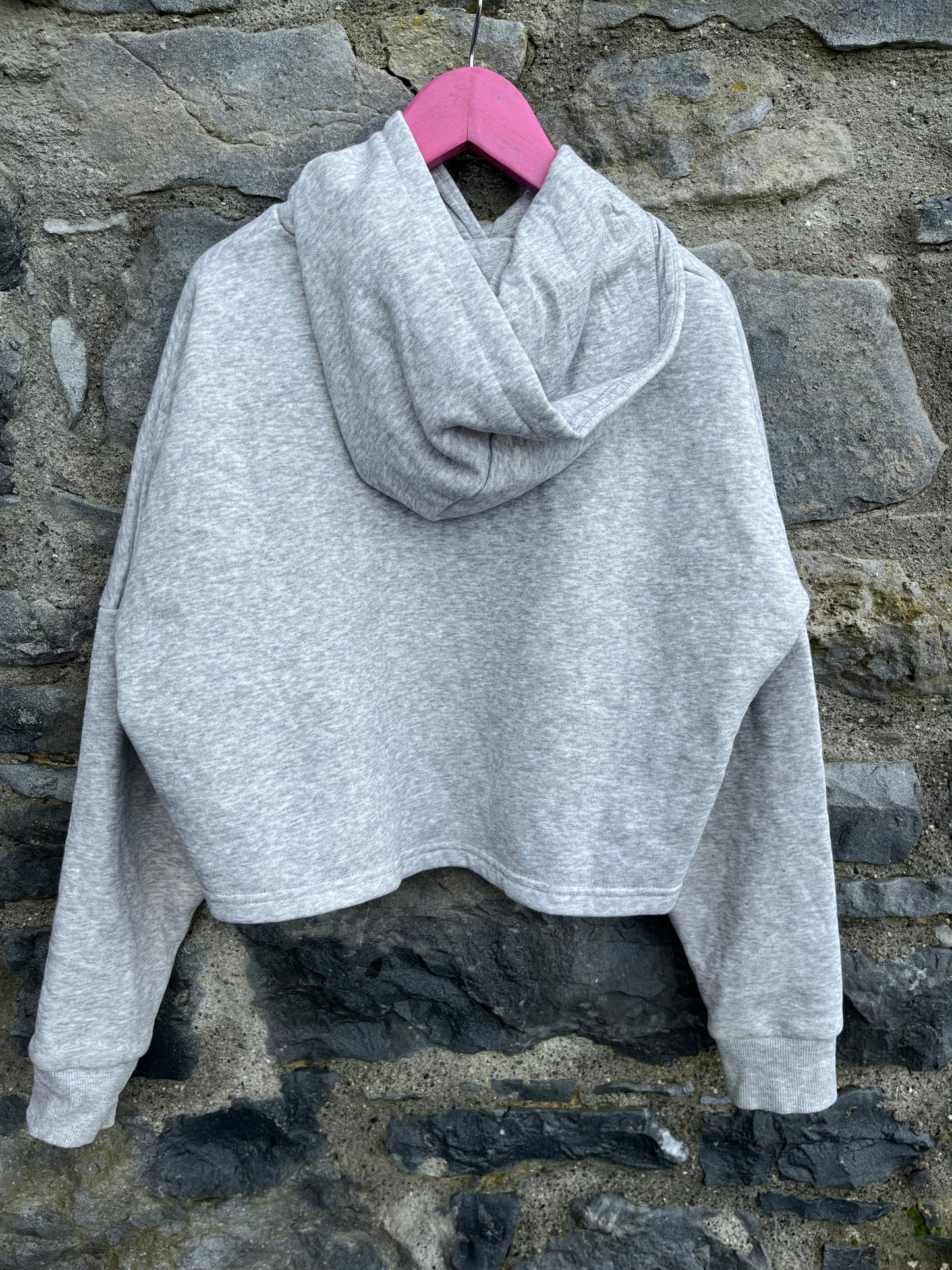 Grey cropped hoodie  11-12y (146-152cm)