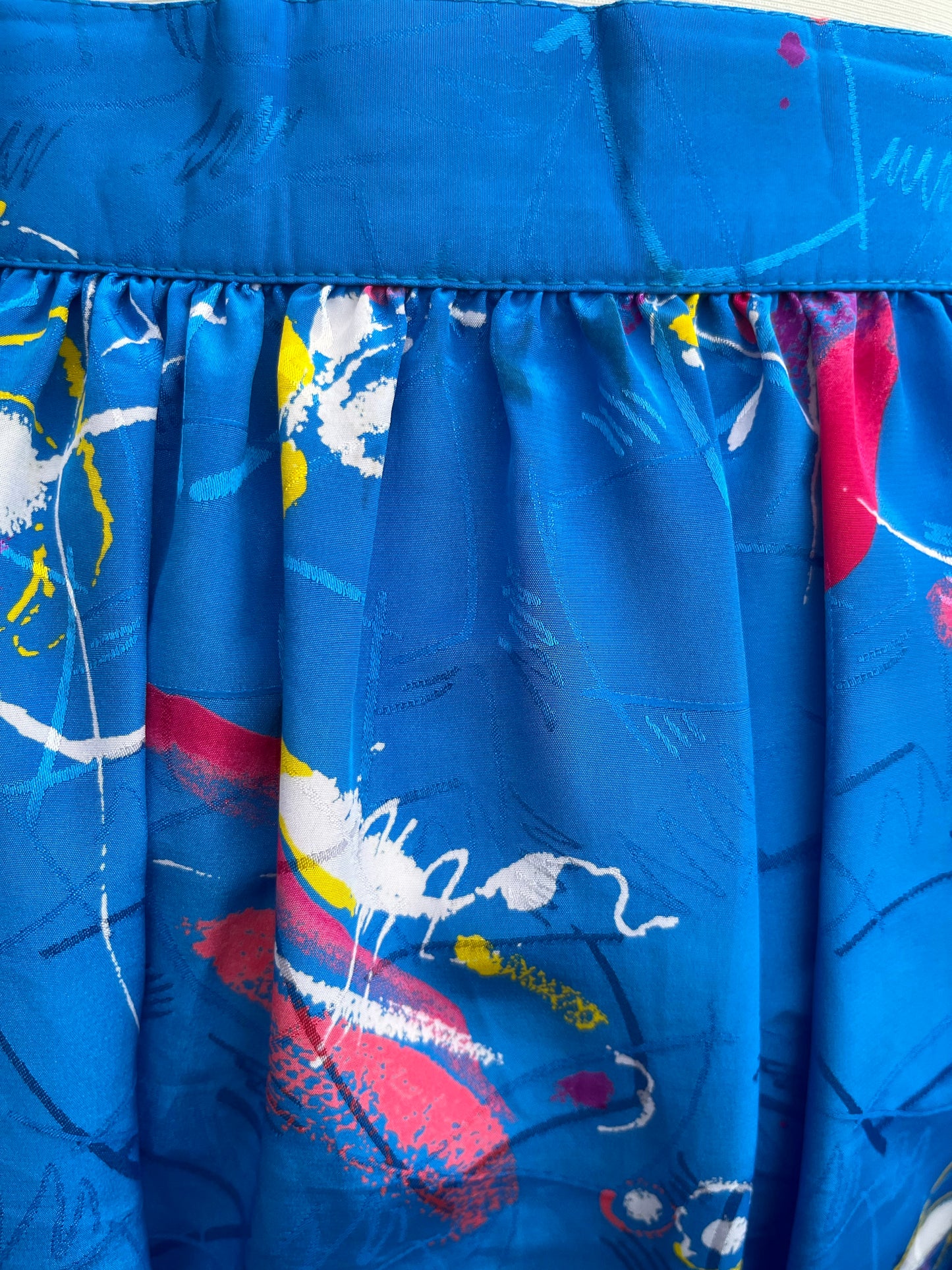 80s blue skirt uk 10