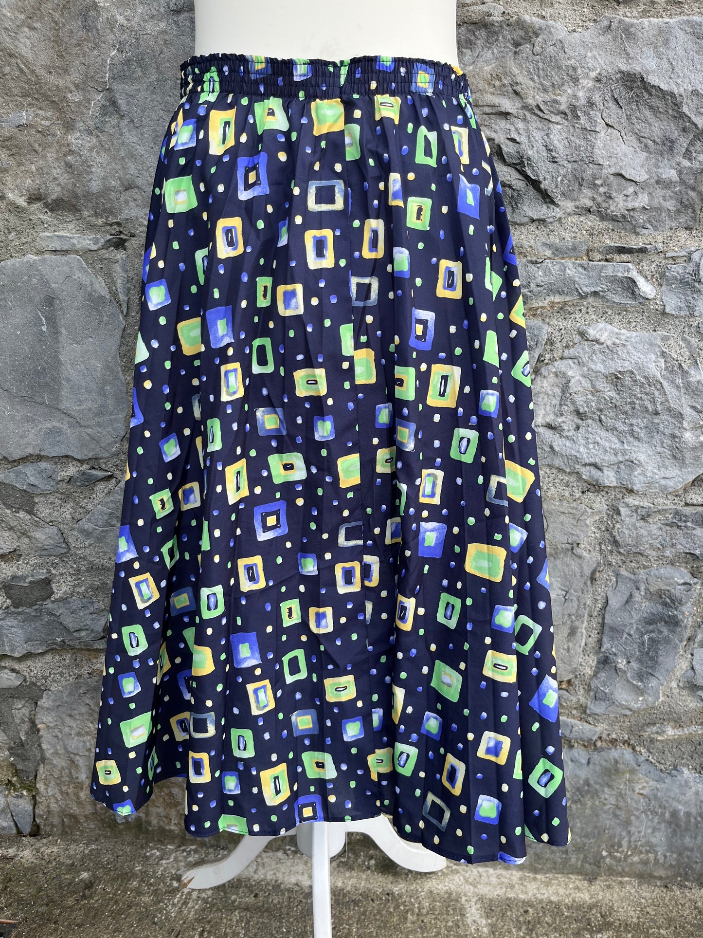 80s squares skirt uk 8-10