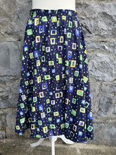 Load image into Gallery viewer, 80s squares skirt uk 8-10
