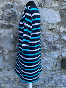 Teal stripy dress uk 12
