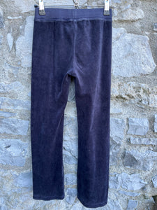 Velour navy pants  8y (128cm)