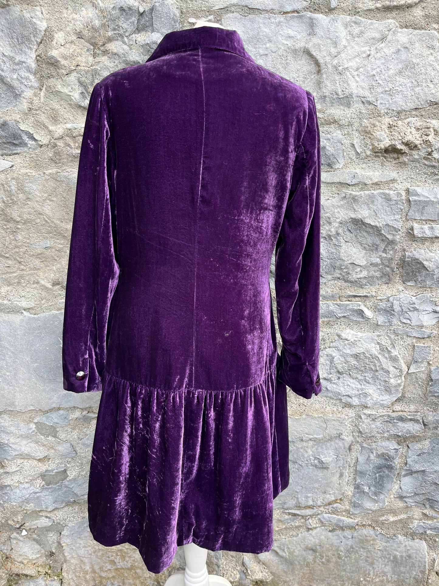 Purple velvet coat uk 8-10