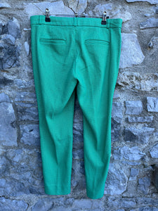 Green patterned pants uk 14