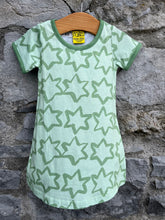 Load image into Gallery viewer, Green stars dress  9-12m (74-80cm)
