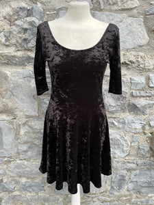 Black velvet dress   uk 8