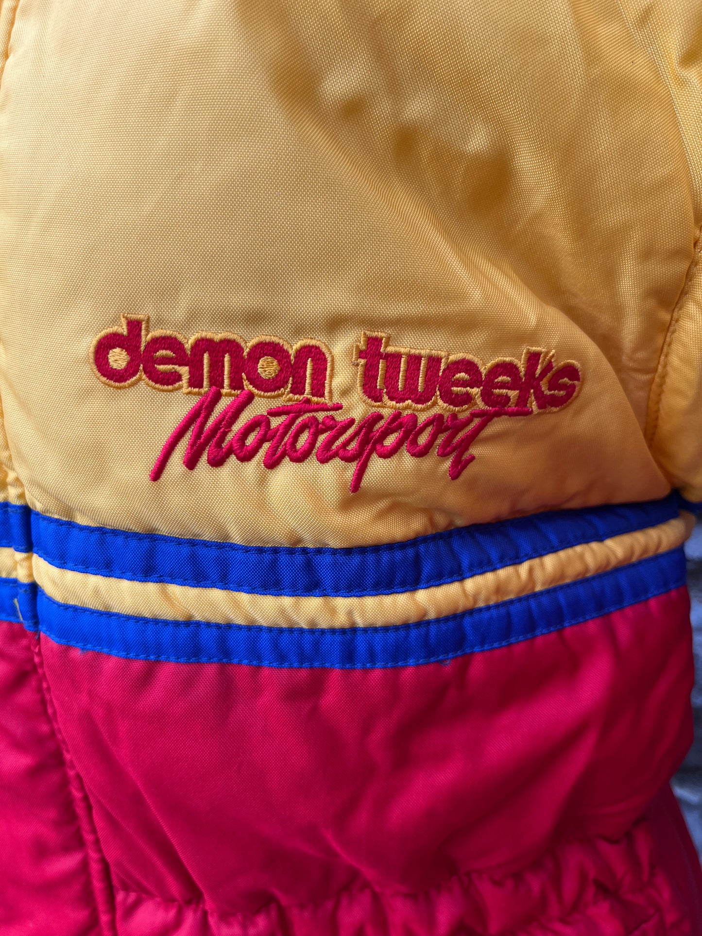 80s red&yellow jacket uk 8