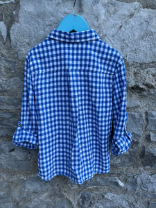 Blue gingham shirt   6-7y (116-122cm)
