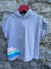 Load image into Gallery viewer, Grey hooded top  9-10y (134-140cm)
