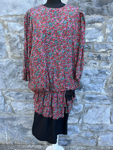 80s floral dress uk 18-20