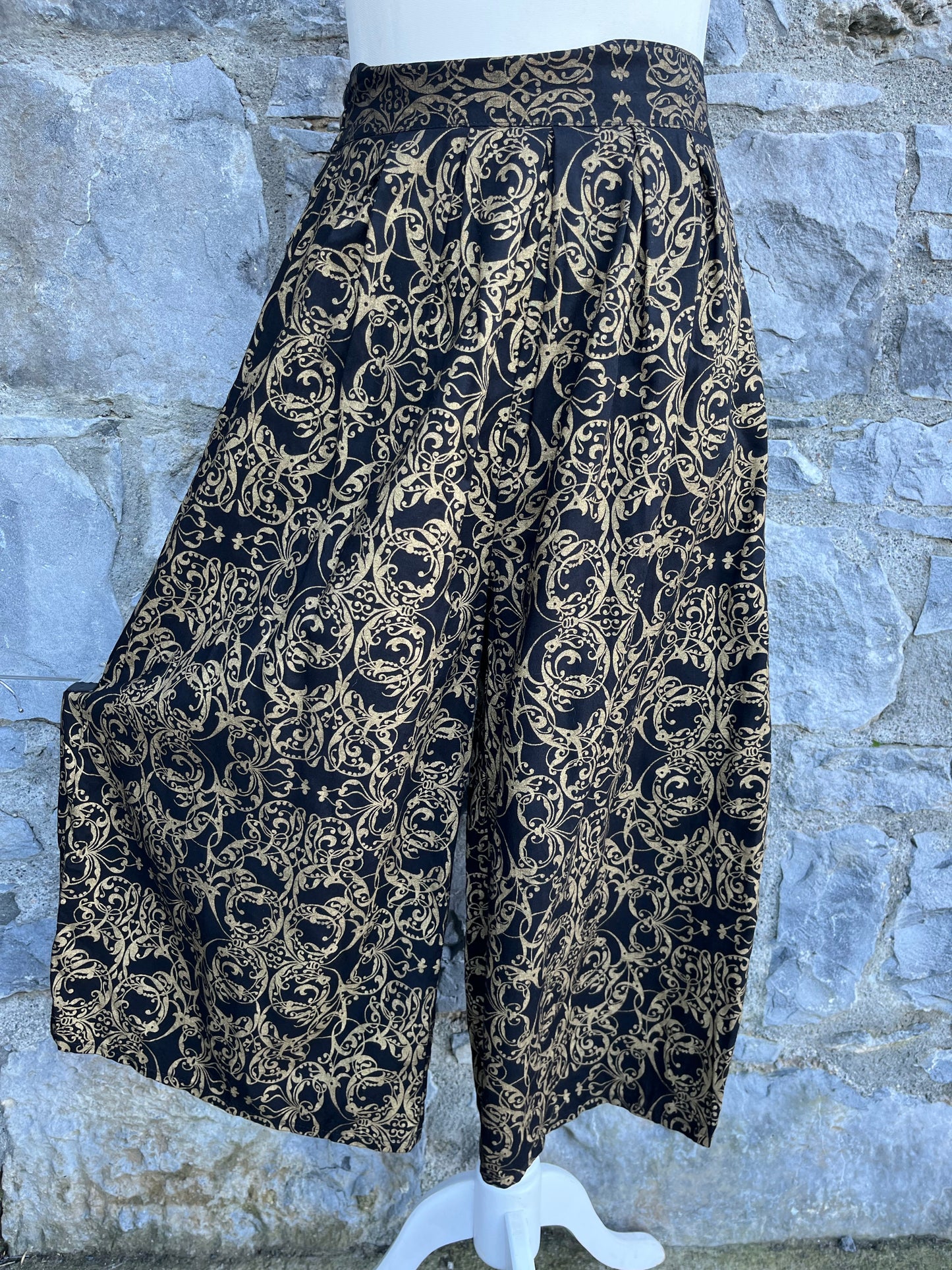 Golden pattern culottes uk 10