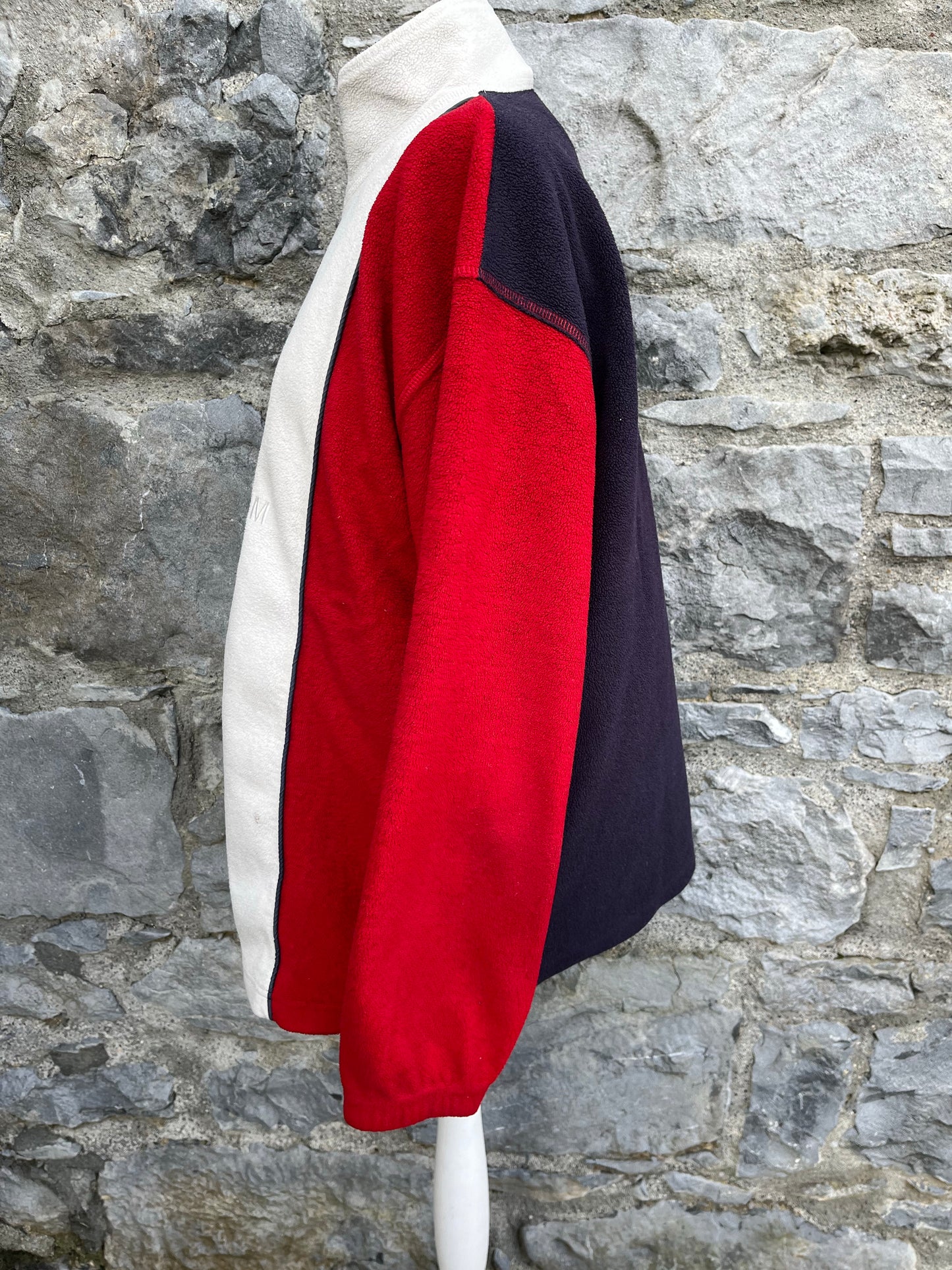 90s French flag fleece Medium